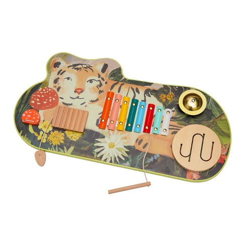 Manhattan Toy Tiger Tunes Wooden Toddler And Preschool Musical