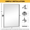 Dovelina Metal Frame Pivot Bathroom Vanity Mirror - 3 of 4
