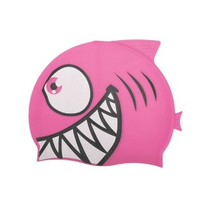 Unique Bargains Kid's Silicone Cartoon Fish Pattern Swim Cap 1 Pc - 1 of 4