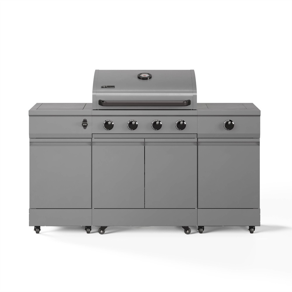 Photos - BBQ / Grill TYTUS 5-Burner Fresno Island 60000 BTU Gas Grill TDT-021-0101 Gunmetal