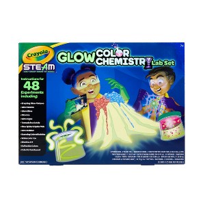 Crayola Glow Chemistry Lab Set: Science Kit for Kids, Experiments, Educational Focus, Ages 7+ - 1 of 4