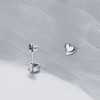 Heart Earrings for Women by Ginger Lyne 6mm Gold Plated Sterling Silver Stud Earrings - 3 of 4