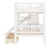 Polibi Twin Over Twin Bunk Bed with Slide, Staircase Storage & Underbed Drawers - 4 of 4