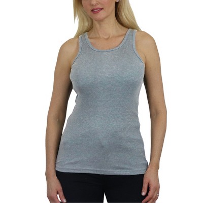 Galaxy By Harvic Women's Loose Fit Ribbed Tank Top