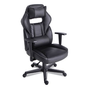 Alera Racing Style Ergonomic Gaming Chair, Supports 275 lb, 15.91" to 19.8" Seat Height, Black/Gray Trim Seat/Back, Black/Gray Base - 1 of 4