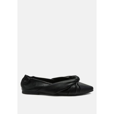 Обувь London Rag Womens Norma Knot Detail Elasticated Ballet Flats 7