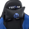 Kumasinova Adjustable Ergonomics Gaming Chair,360°Swivel Office Chairs with Head&Lumbar Pillow,90-150°Reclining Chair for Office&Home,250lbs Max, Blue - 2 of 4