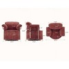 360-Degree Barrel Swivel Accent Sofa Chair, Plush Fabric Lounge Chair with Gold Metal Legs, Comfortable Round Armchair for Living Room - 3 of 4
