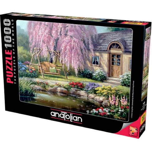 Anatolian Cherry Blossom Cottage 1000 pc   Jigsaw Puzzle 1089 - image 1 of 4