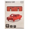 Little & Wood: Woodlet: Medium - Muscle Car - Orange, 3D Wooden Kit-Set, Ages 6+ - 3 of 4
