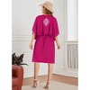 LA LEELA Women's House Daily Routine Evening Wear Tunic Vacation Coverup Loungewear Casual Ladies Bikini Kaftan Cover Ups for Women - 4 of 4