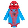 Marvel Avengers Spider-Man Captain America Hulk Baby 3 Pack Cosplay Bodysuits Newborn to Infant  - 2 of 4