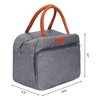 REGALWOVEN Oxford Insulated Large Capacity Storage Lunch Bags 10.6 x 6.3 x 9.1 Inches - 2 of 4