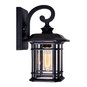 CWI Lighting,Blackburn 1 Light Outdoor Black Wall Lantern - 1 of 4