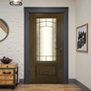 Wooakway 36"W*80"H Exterior Frosted Glass Prehung Front Entry Door Primed Interior Fiberglass Entrance Door - 2 of 4