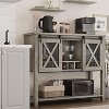 Buffet Storage Cabinet Farmhouse Wine Cabinet - 3 of 4