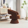 Swivel Accent Chair Armchair, Round Barrel Chair in Fabric for Living Room Bedroom - 4 of 4