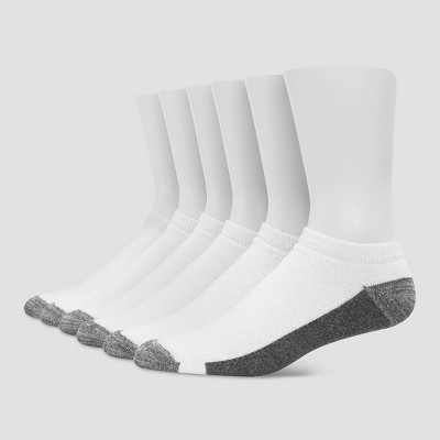 Hanes Premium Men's Performance Filament Heel Shield Low Cut Socks