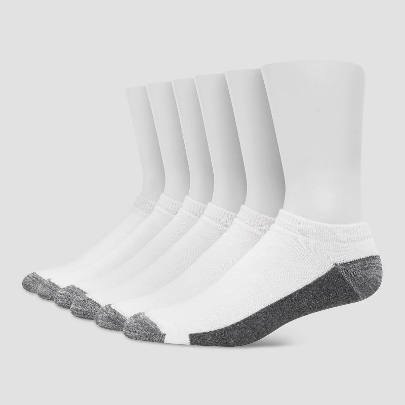 Hanes Premium Men's X-Temp Ultra Cushion Low Cut Socks 6pk, 1 of 6