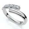 Pompeii3 Bypass 3/8Ct Diamond Fashion Anniversary Ring 14k Gold or Platinum Lab Created - 3 of 4