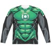 Men's Green Lantern Uniform (Front Back Print) Long Sleeve Costume T-Shirt - 2 of 4