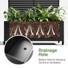 PexFix 49 in. H x 47 in. W Black Metal Rectangle Wall Planter Box with Trellis for Climbing Plants - 4 of 4