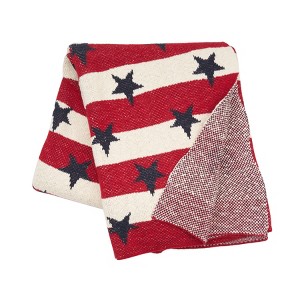 C&F Home American Flag Stars and Stripes Throw Collection - 1 of 3