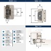 Amerock Double Demountable Hinges for Cabinet Doors with 1/2 Inch Overlay – Set of 2 - 3 of 4