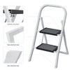 2 Step Ladder, Folding Step Stool With Wide Anti-Skid Pedal And Rubber Feet, 330Lbs Capacity Sturdy Steel Ladder, Lightweight Portable Step Stool - 2 of 4