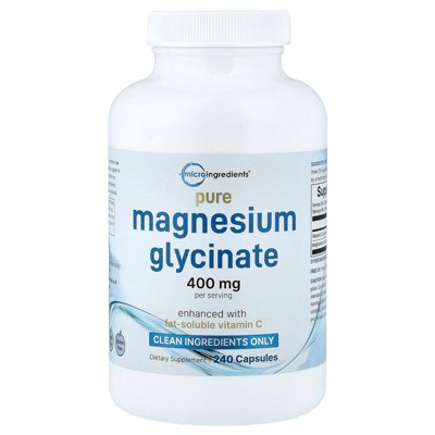Magnesium Glycinate Complex 500mg – 240 Capsules, 8-Month Supply – ADDOT Welllife, Non-GMO
