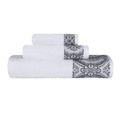 Medallion Cotton Jacquard Towel Set by Blue Nile Mills