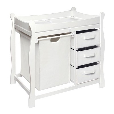 Changing table cheap with hamper