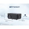 Emerson EVP-2501C 150-inch Home Theater LCD Projector Combo with Built-In DVD Player, Black - 2 of 4