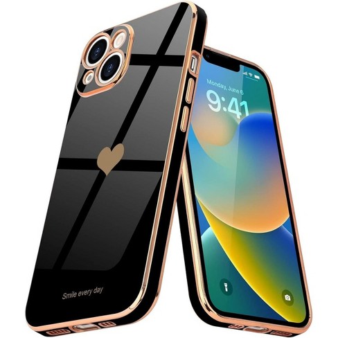 Entronix Love-Heart Luxury Case for Apple iPhone 16 Plus Heart Case, Cute Design Shiny Bling Cover, Soft TPU Slim Shockproof Protective Case - image 1 of 4