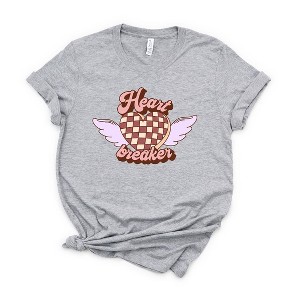 Simply Sage Market Women's Heart Breaker Wings Short Sleeve Graphic Tee - 1 of 3