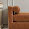 VASIP 66"  Elegant Upholstered Bench, Daybed,Ottoman with 2 Pillows, Natural Wood Legs for End of Bed,Bedroom, Living Room, Entryway,Ivory Boucle - 4 of 4