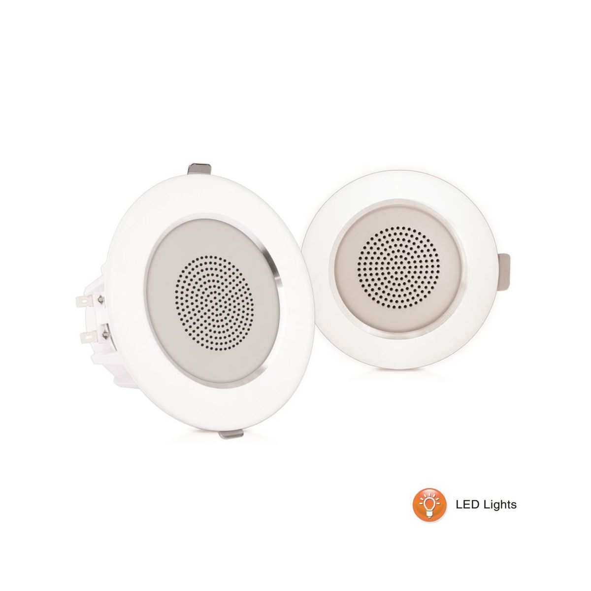 Pyle LED In-Wall/Ceiling Home Speakers with Built-In LED Lights
