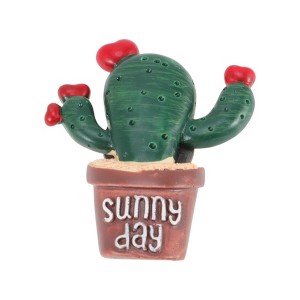 Unique Bargains Magnetic Fridge Decal Dark Green Brown 1 Pc - 1 of 3