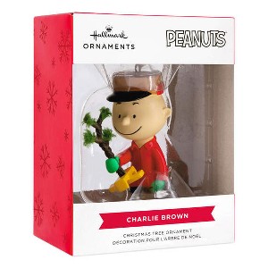 Peanuts® Charlie Brown Kneeling With Tree Hallmark Ornament - 1 of 3