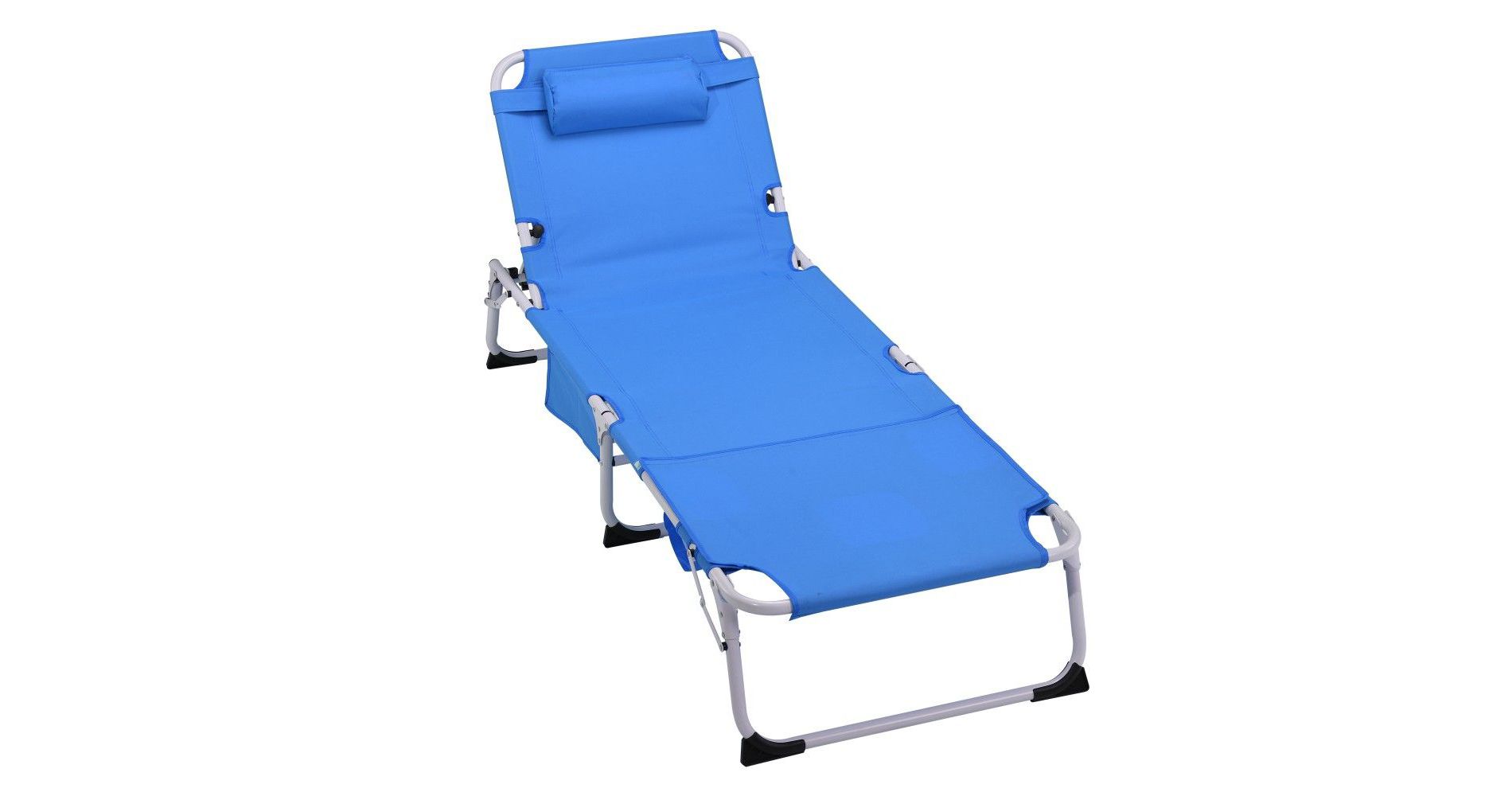 TUYOHW 3-in-1 Tanning Chair with Face Hole, 5-Position Adjustable Folding Chaise Lounge, 400lb Capacity for Outdoor Pool Beach,Blue