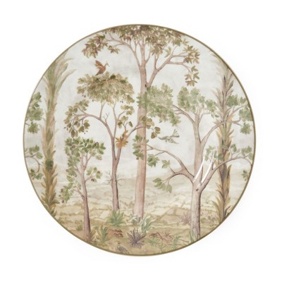 Spode Kit Kemp 8.75" Tall Trees Salad Plate, Enchanted Forest Design, Porcelain, Dishwasher and Microwave Safe, Ideal for Appetizers, Dessert, Snacks