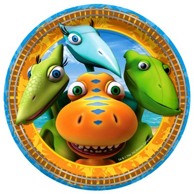 Treasures Gifted Dinosaur Train Plates 7in - Dinosaur Train Party Supplies - 16 Pack