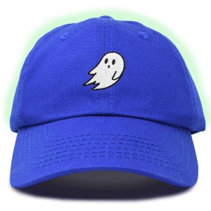 Dalix Ghost Glow in the Dark Embroidered Mens Womens Cotton Dad Hat Baseball Cap Adjustable - 1 of 4