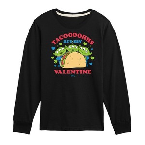 Boys' - Toy Story - Tacos Are My Valentine Long Sleeve Graphic T-Shirt - 1 of 4