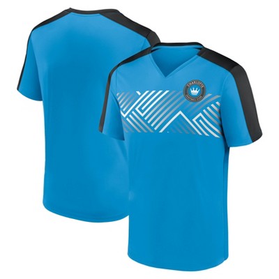 MLS Charlotte FC Men's Short Sleeve V-Neck Warm Up Jersey