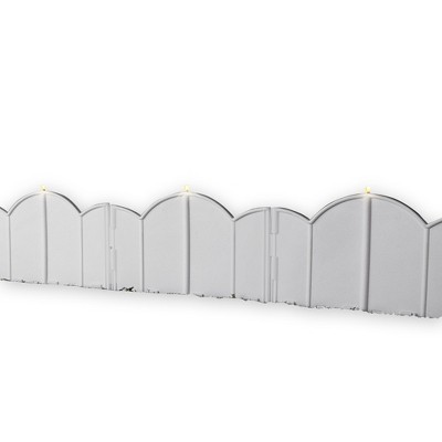 Collections Etc Solar White Garden Border - Set of 12 NO SIZE