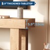 63-Inch Long Console Table, Sofa Table Behind The Couch, Farmhouse Wooden Rectangular Entryway Table for Entrance, Hallway, Living Room- Natural - 3 of 4