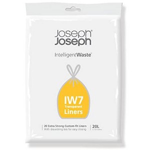 Joseph Joseph 30119 Intelligent Waste IW7 20L 5.2 US Gallons Custom-Fit Extra-Strong Liners - 1 of 4