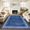 Scalloped Modern Abstract Area Rug Washable Rug for Living Room, Non-Slip Soft Carpet for Bedroom - 4 of 4
