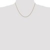 Black Bow Jewelry 1mm, 14k Yellow Gold, Diamond Cut Solid Spiga Chain Necklace - 2 of 4